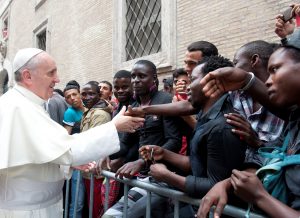 Papa Francesco al Centro Astalli