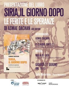 Presentazione libro Siria il giorno dopo Asmae Dachan Caffè Nemorense Roma